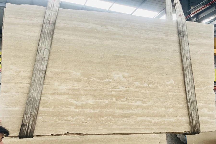 Travertino Ivory Slab Filled & Honed