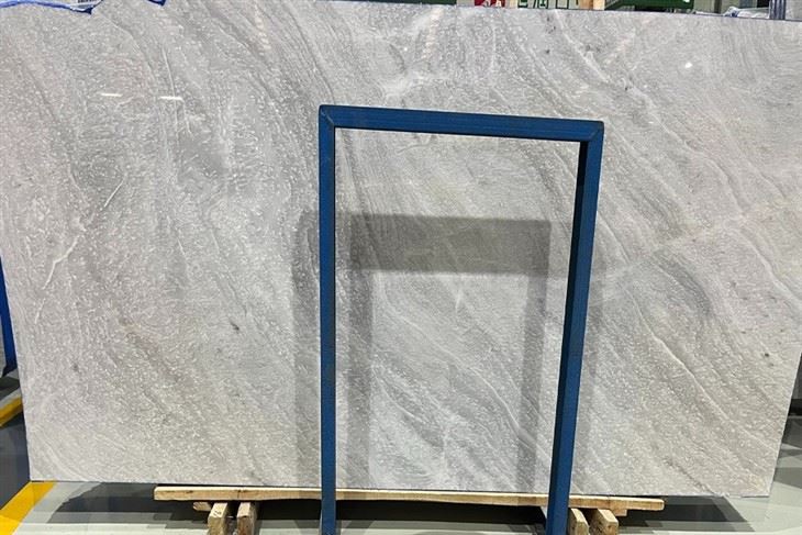 Ice White Marble Cross Cut